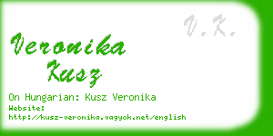 veronika kusz business card